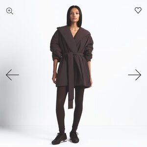 Nike SKIMS Woven Nylon Wrap Coat Phoenix